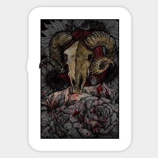 Macabre Goat Sticker